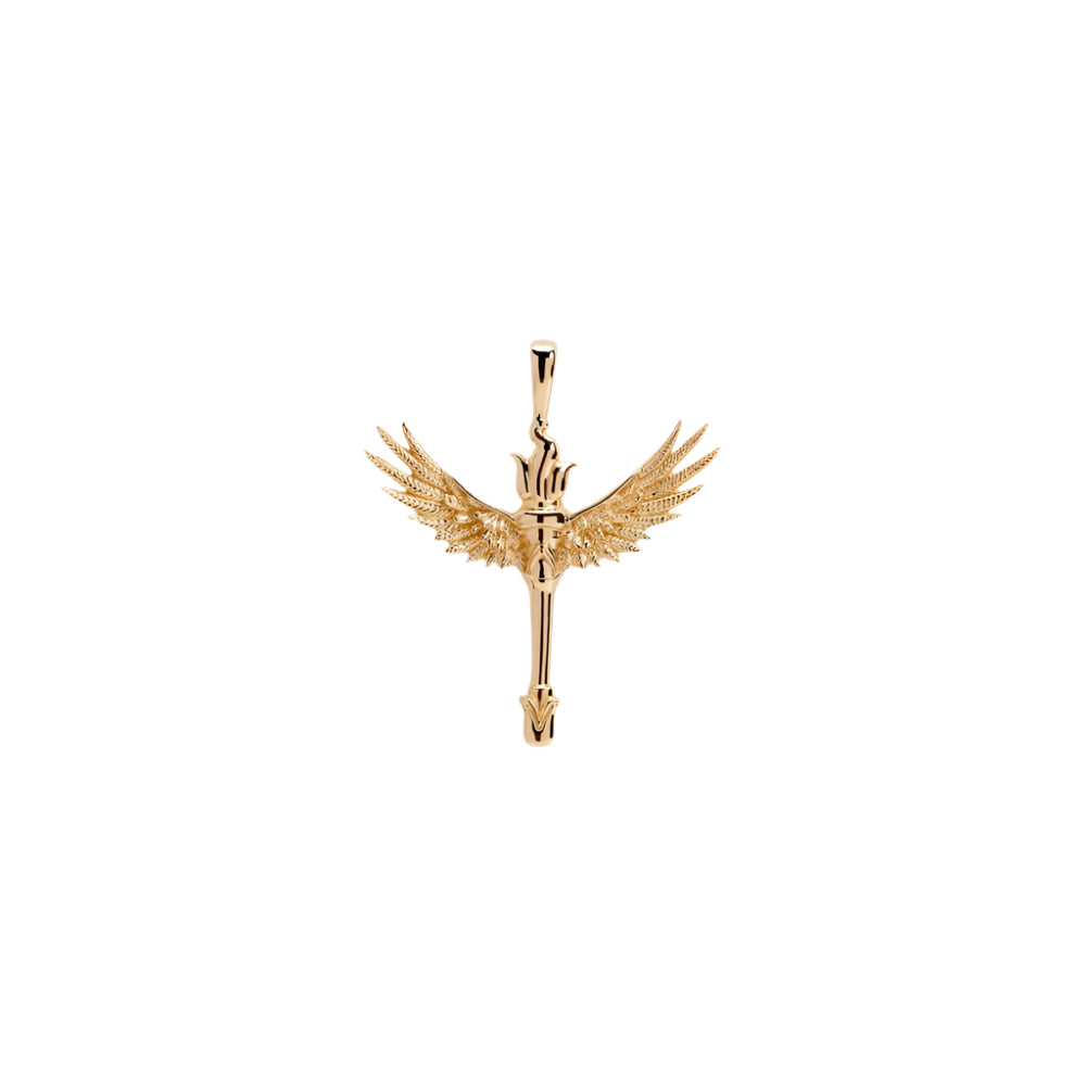 Winged Torch Amulet