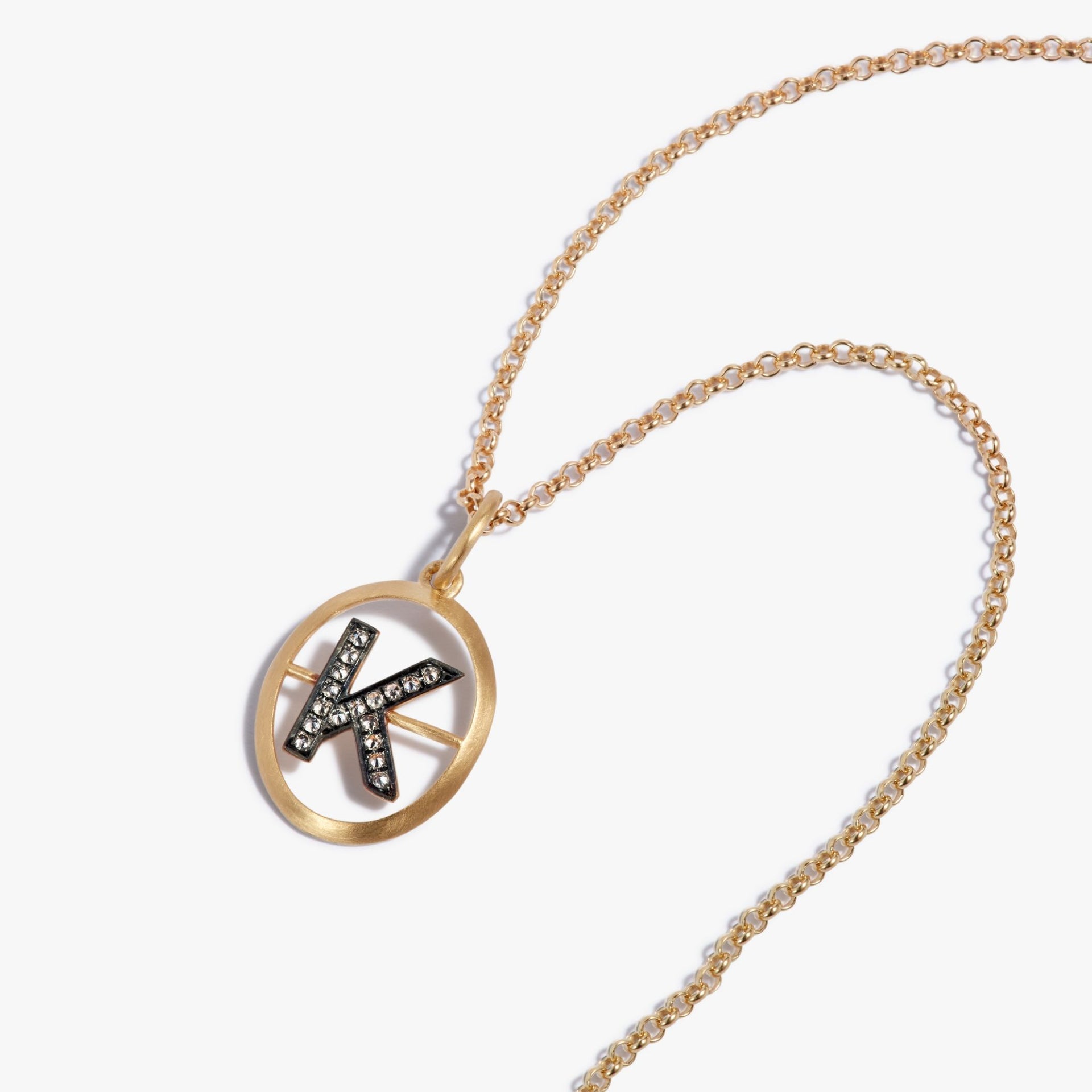 Initial K Necklace