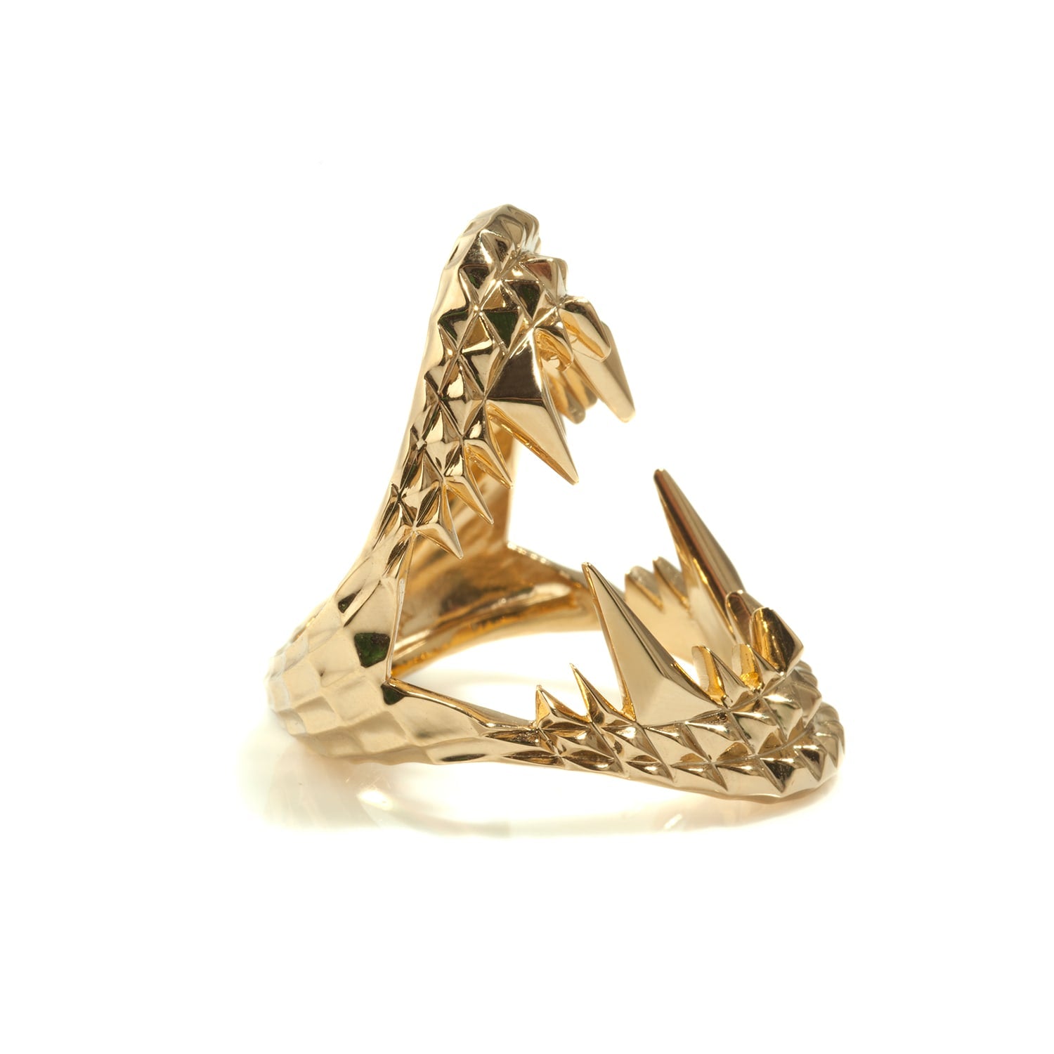 Vampire Bite Ring Gold