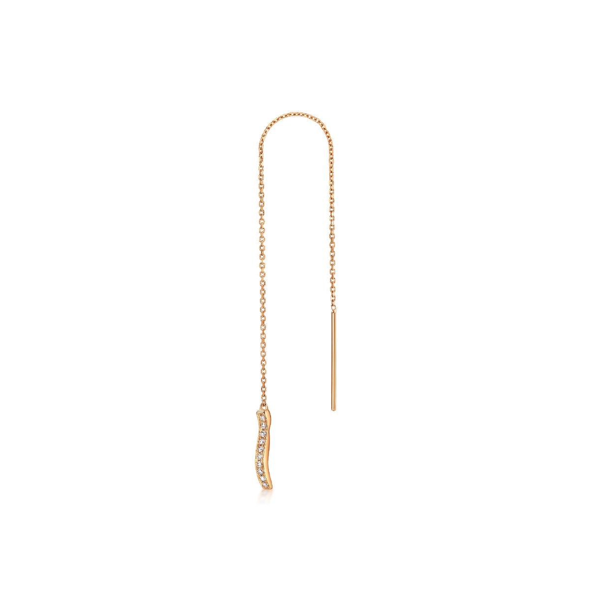 timeless-rose-gold-diamond-single-earring-chow-sang-sang