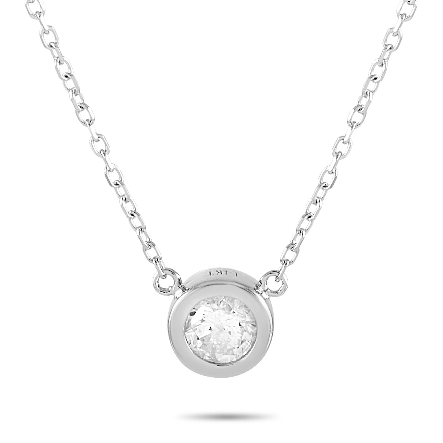 LB Exclusive 14K White Gold 0.20ct Diamond Necklace