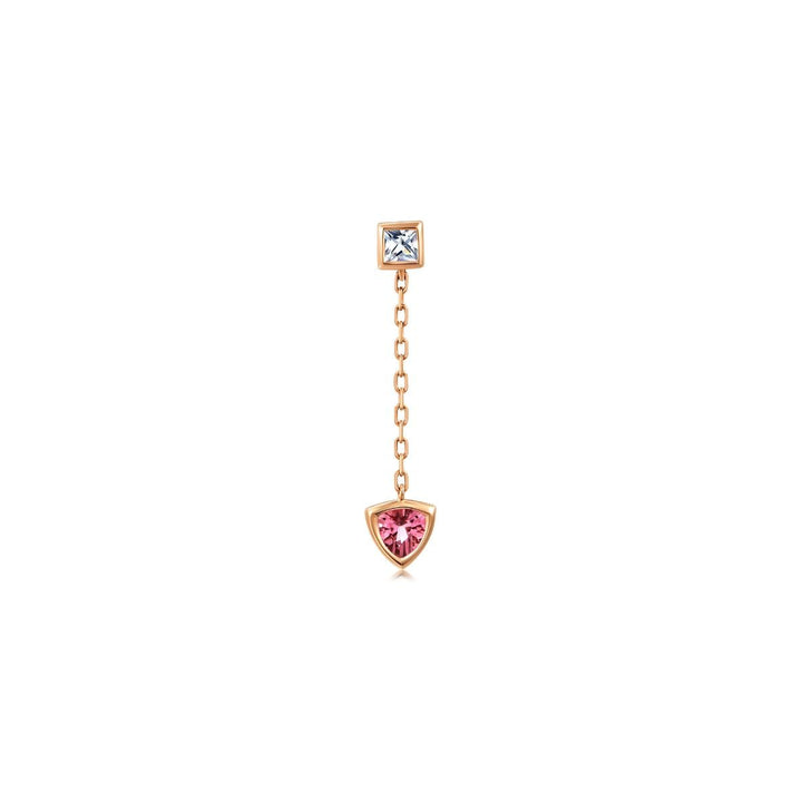 form-rose-gold-pink-tourmaline-single-earring-chow-sang-sang