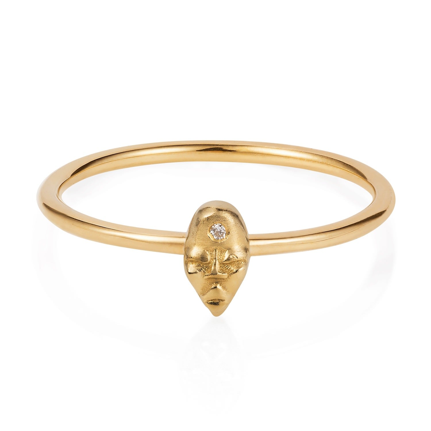 Tiny Voodoo Erzulie Ring Diamond & Gold