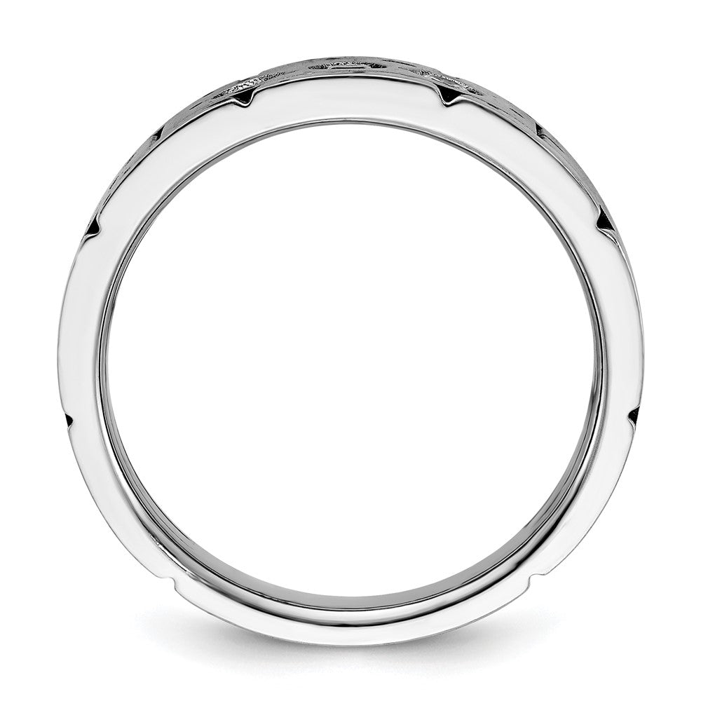 14k Two-tone Lab Grown Diamond 3-stone Band Ring 1/4ct Clarity- VS Color- G-H