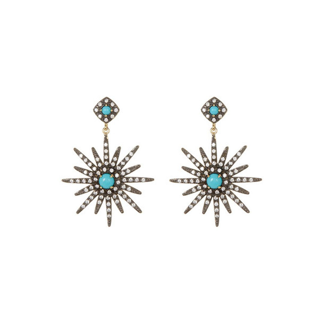 Adornia Starburst Earrings silver