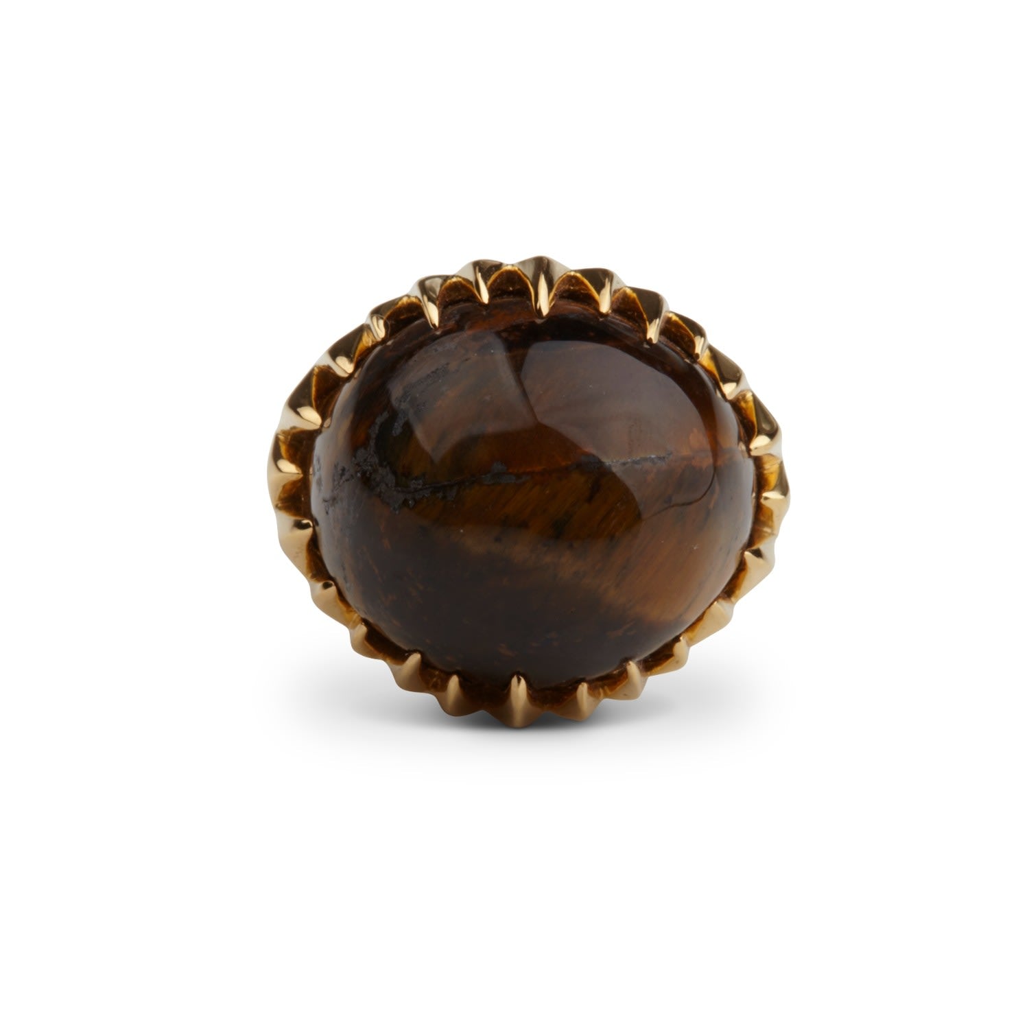 Eye Of Poseidon Ring Gold & Tigers Eye