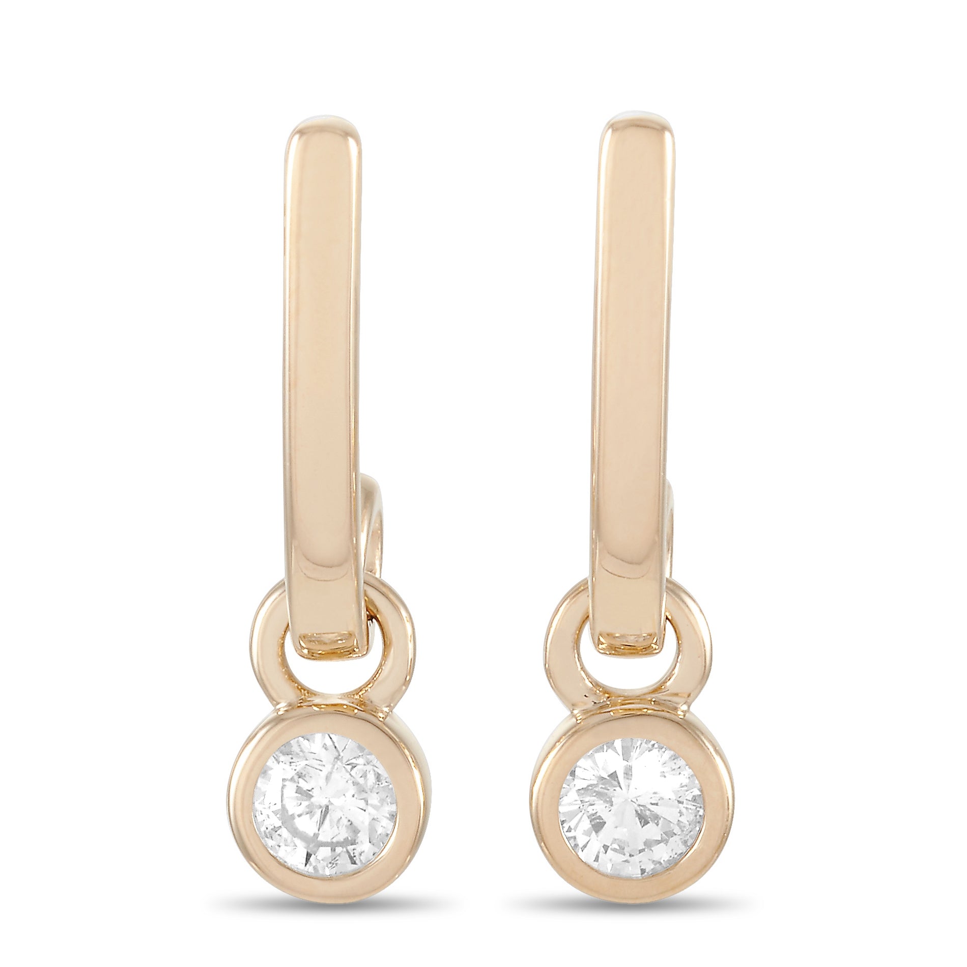 14K Yellow Gold 0.40 ct Diamond Earrings