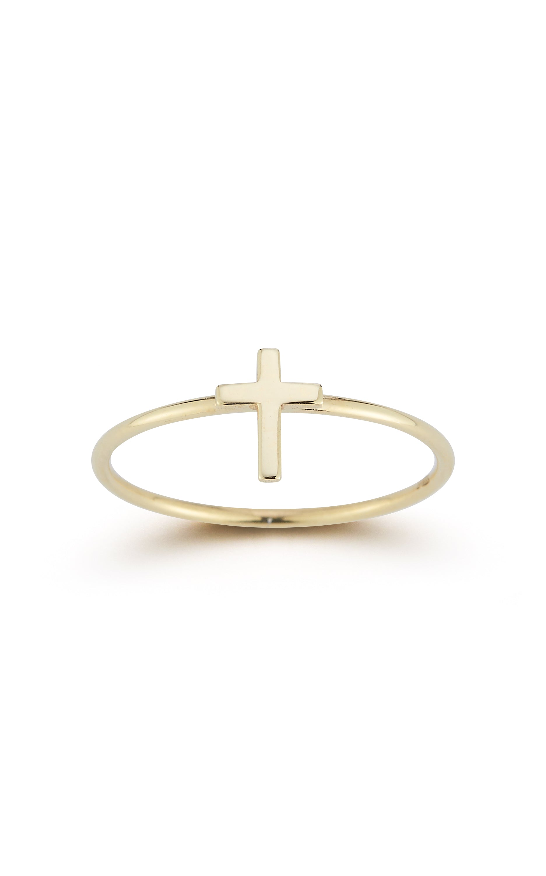 14K Gold Cross Ring