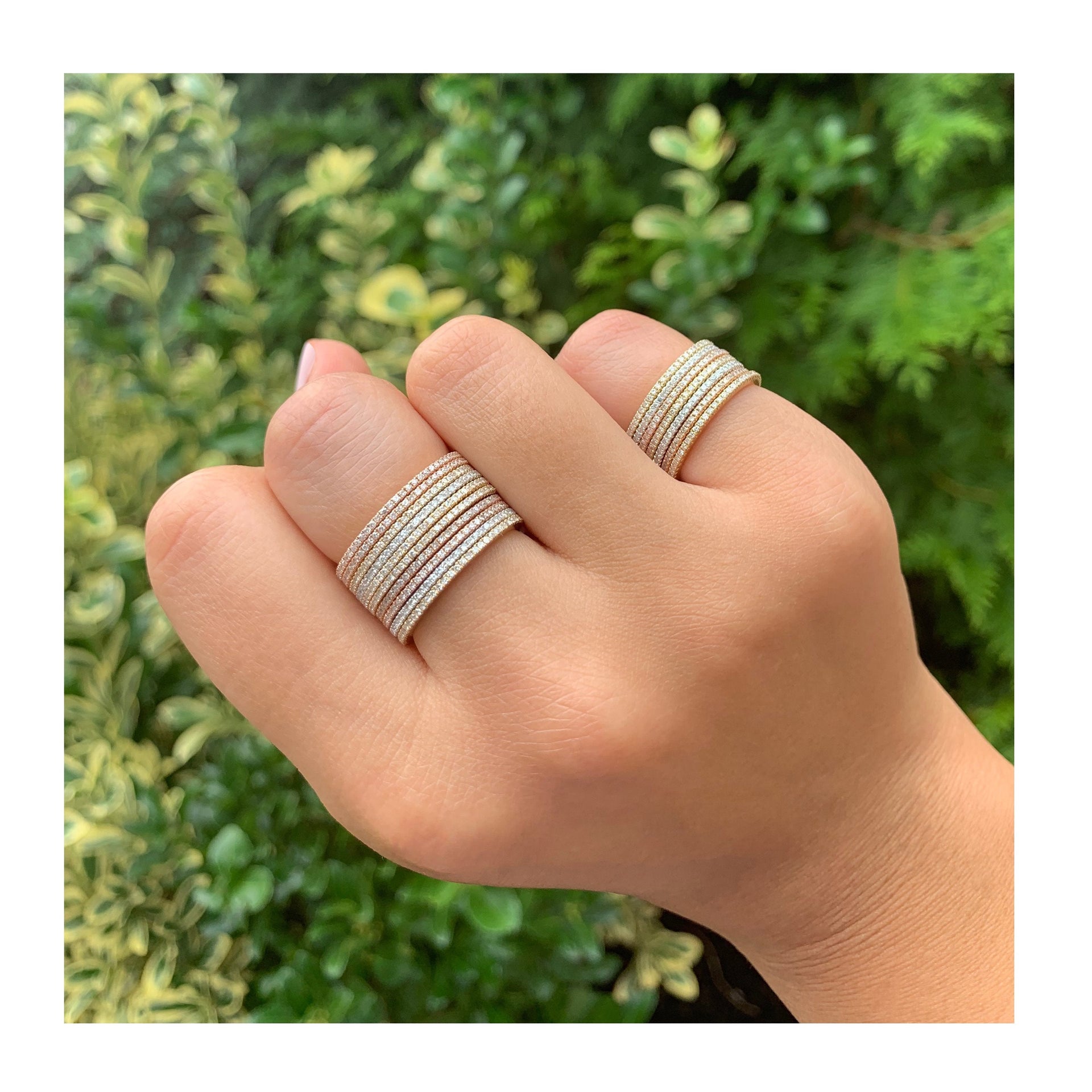 14k Gold & Diamond Eternity Ring