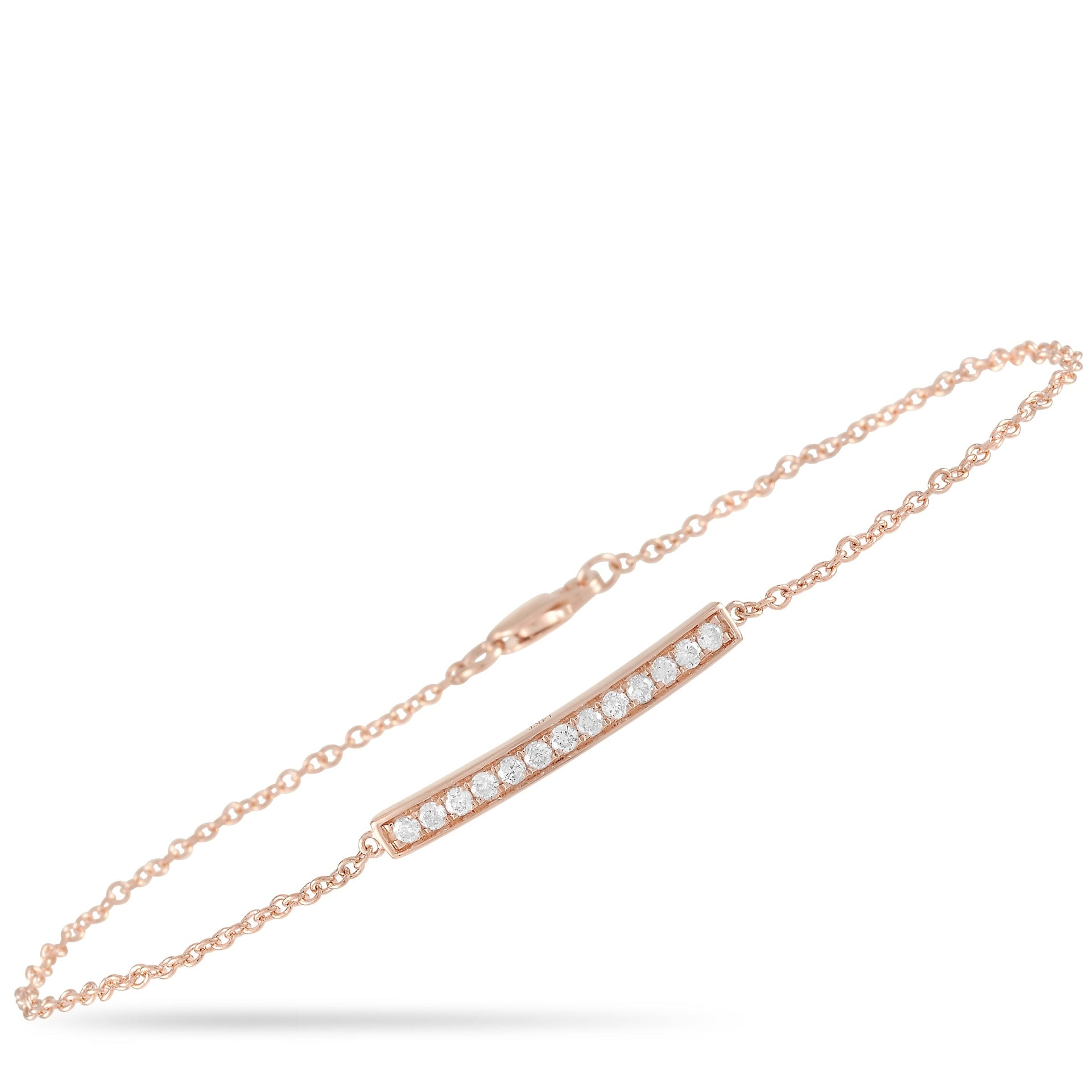 14K Rose Gold 0.25 ct Diamond Bracelet