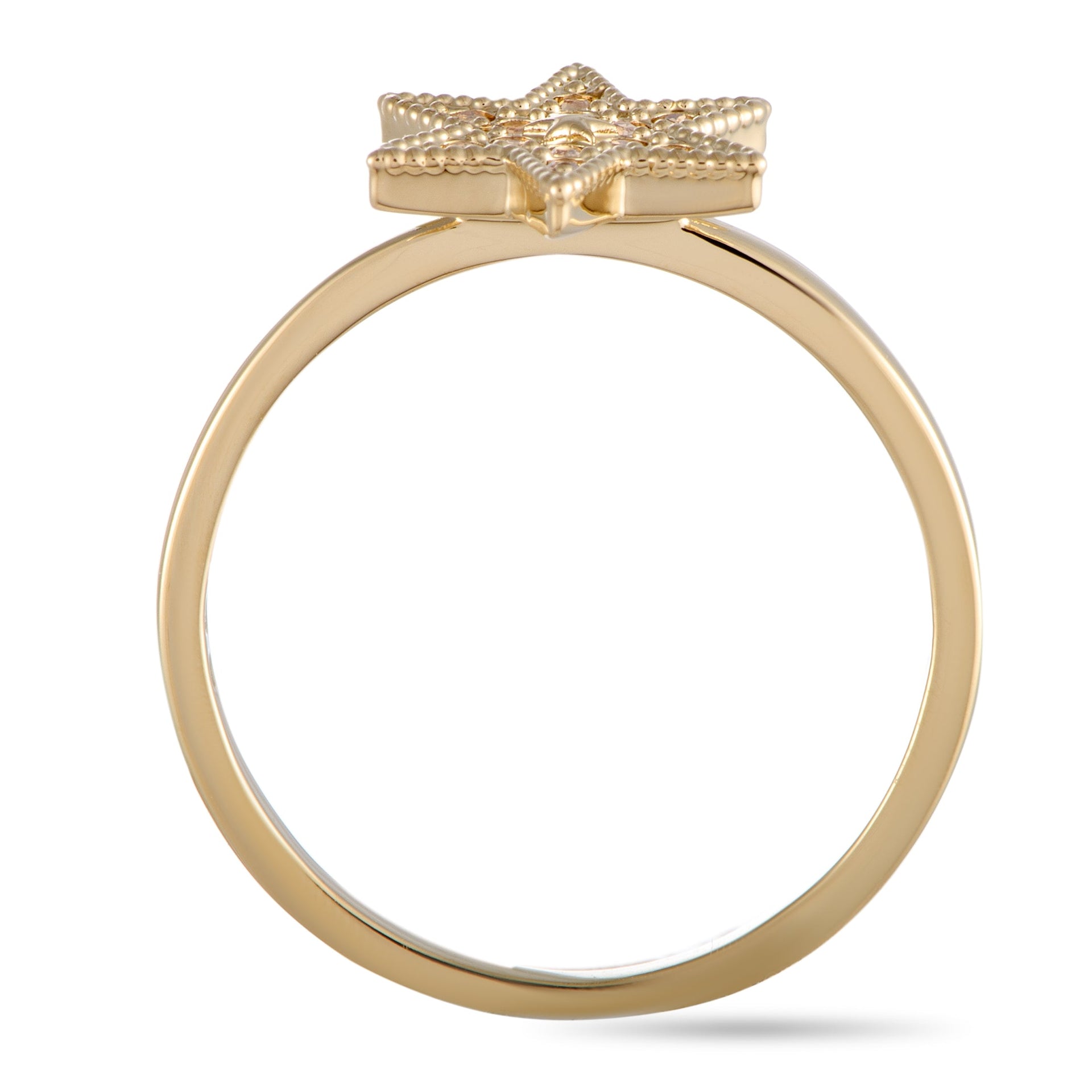 Swarovski Field Yellow Gold-Plated Crystal Star Ring