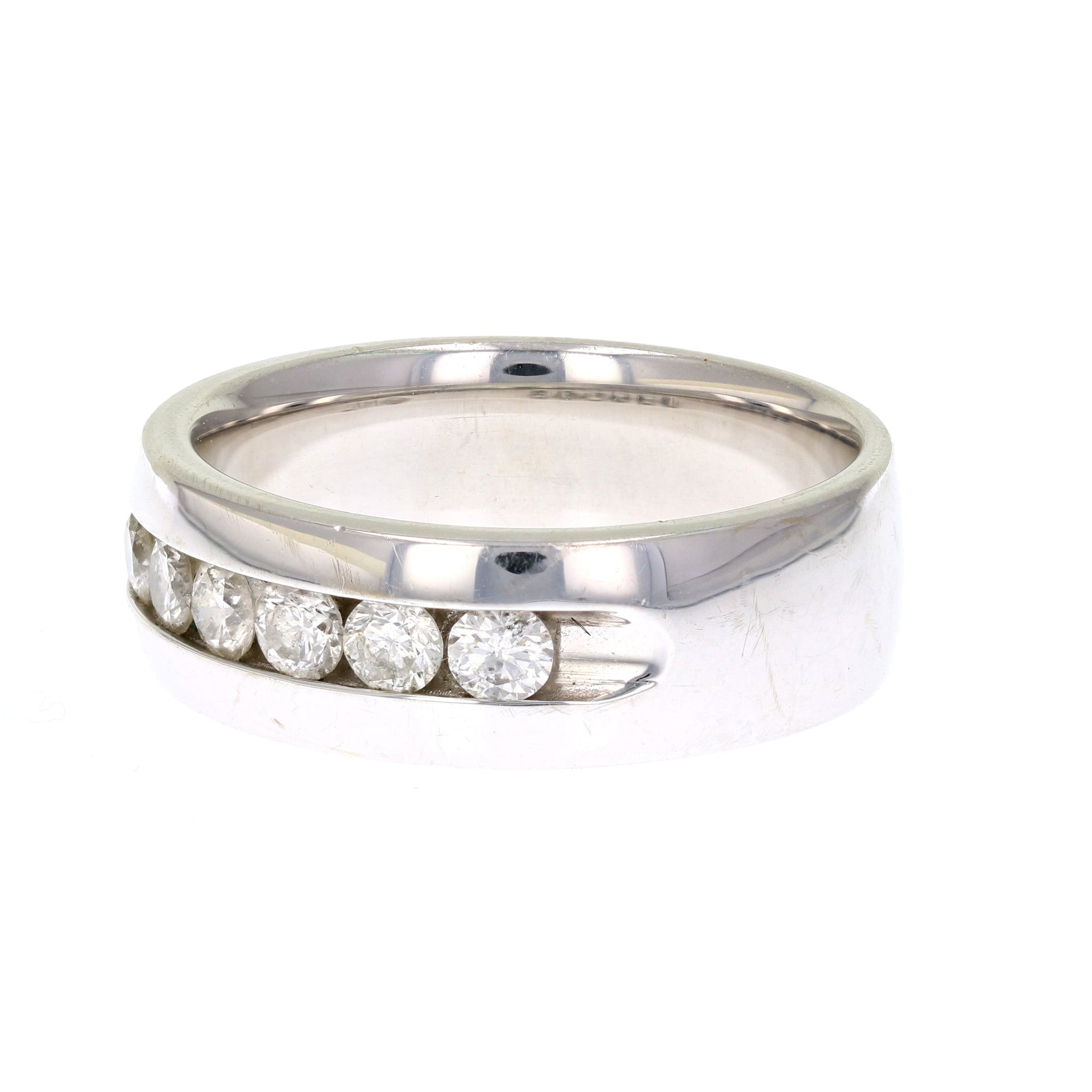 1/2 cttw SI2-I1 14K Gold Machine Set Diamond Wedding Band