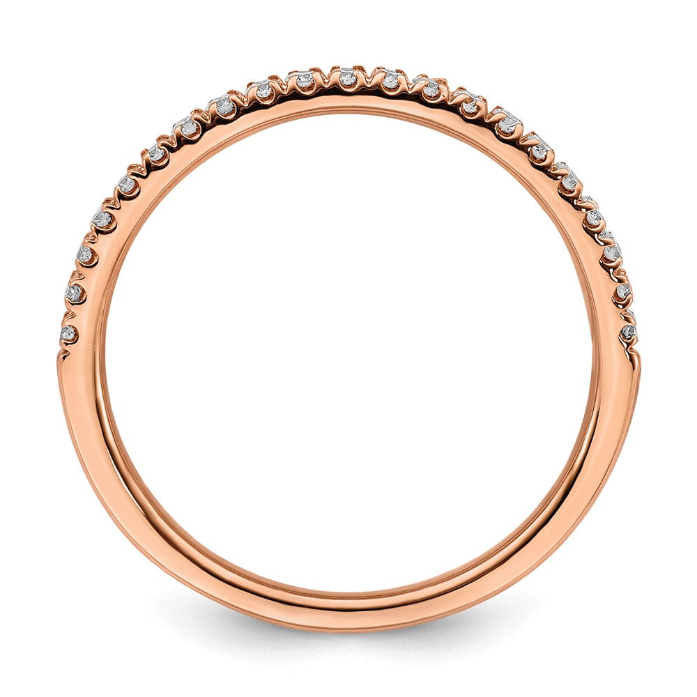 14k Gold Lab Grown Diamond Wedding Band Ring 0.24ct Clarity- VS Color- G-H