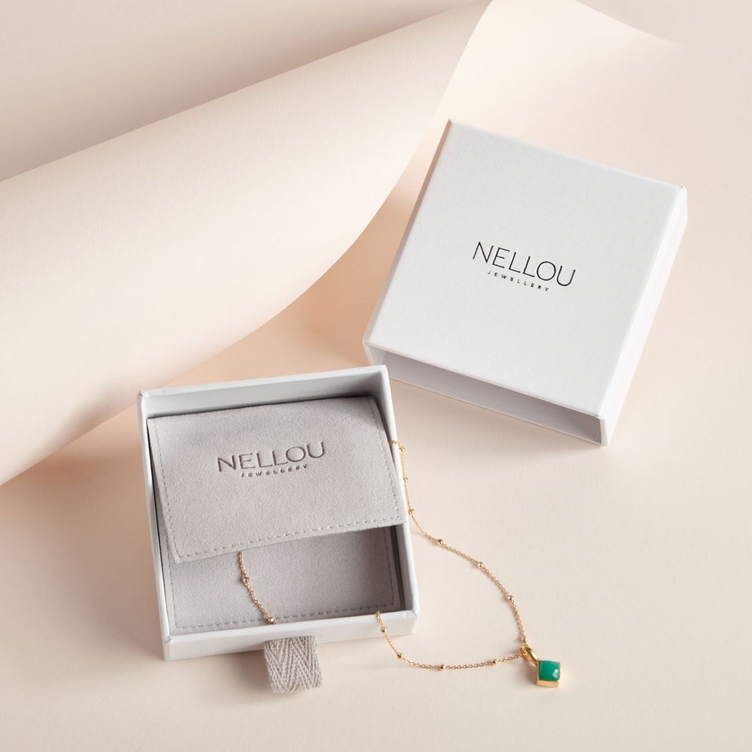 Opal Radiance Birthstone Necklace - October