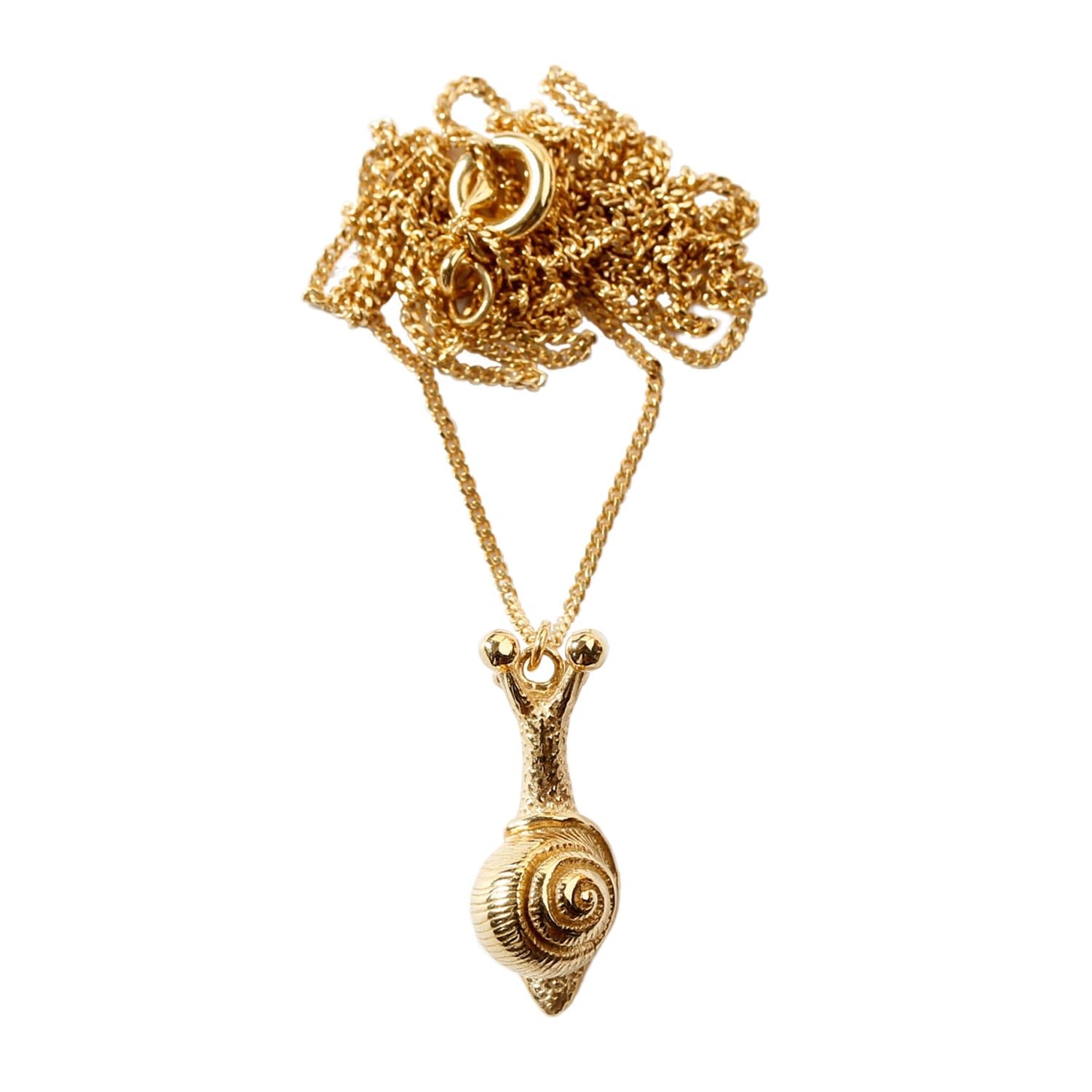 Baby Snail Necklace – Gold