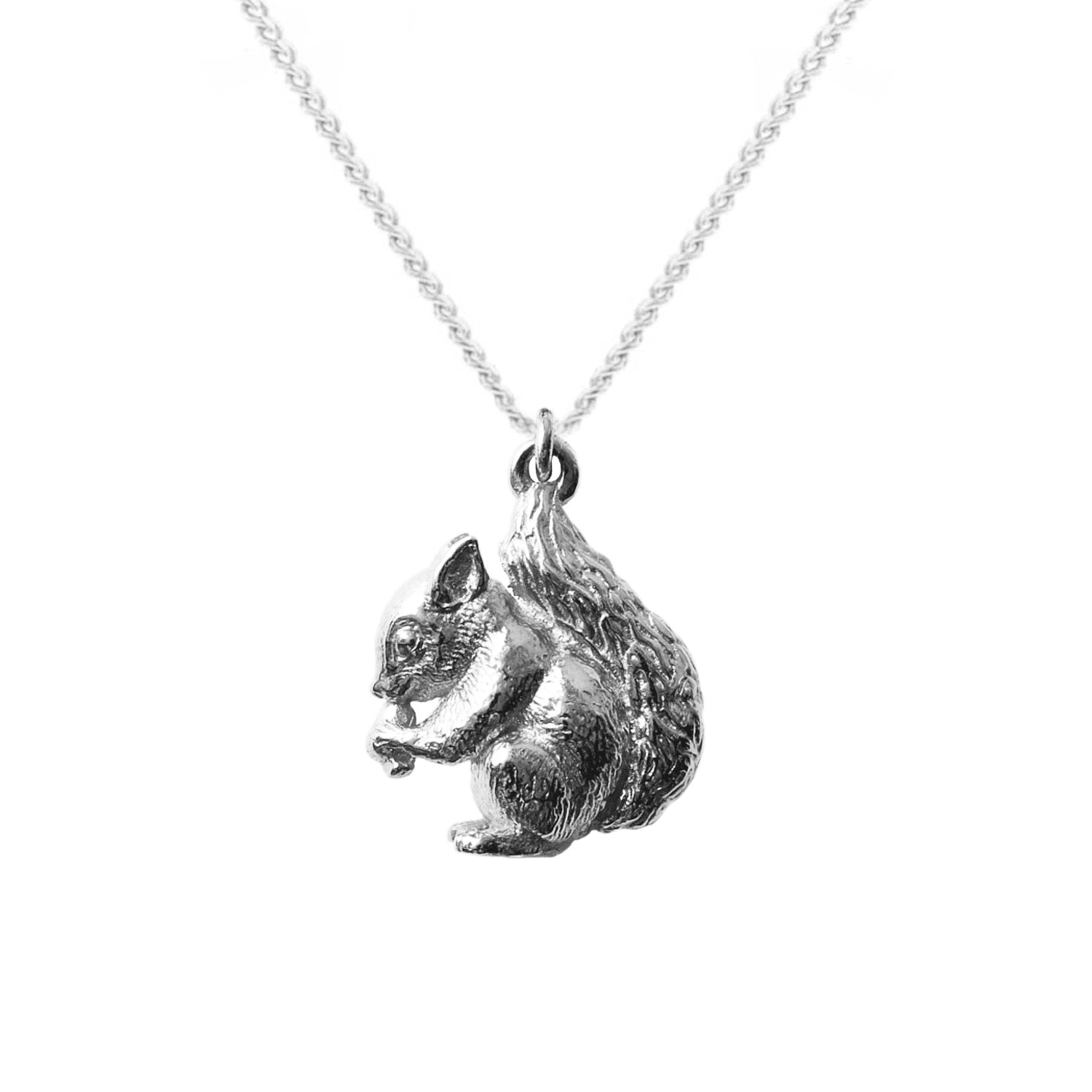 Baby Squirrel Necklace – Small - Silver
