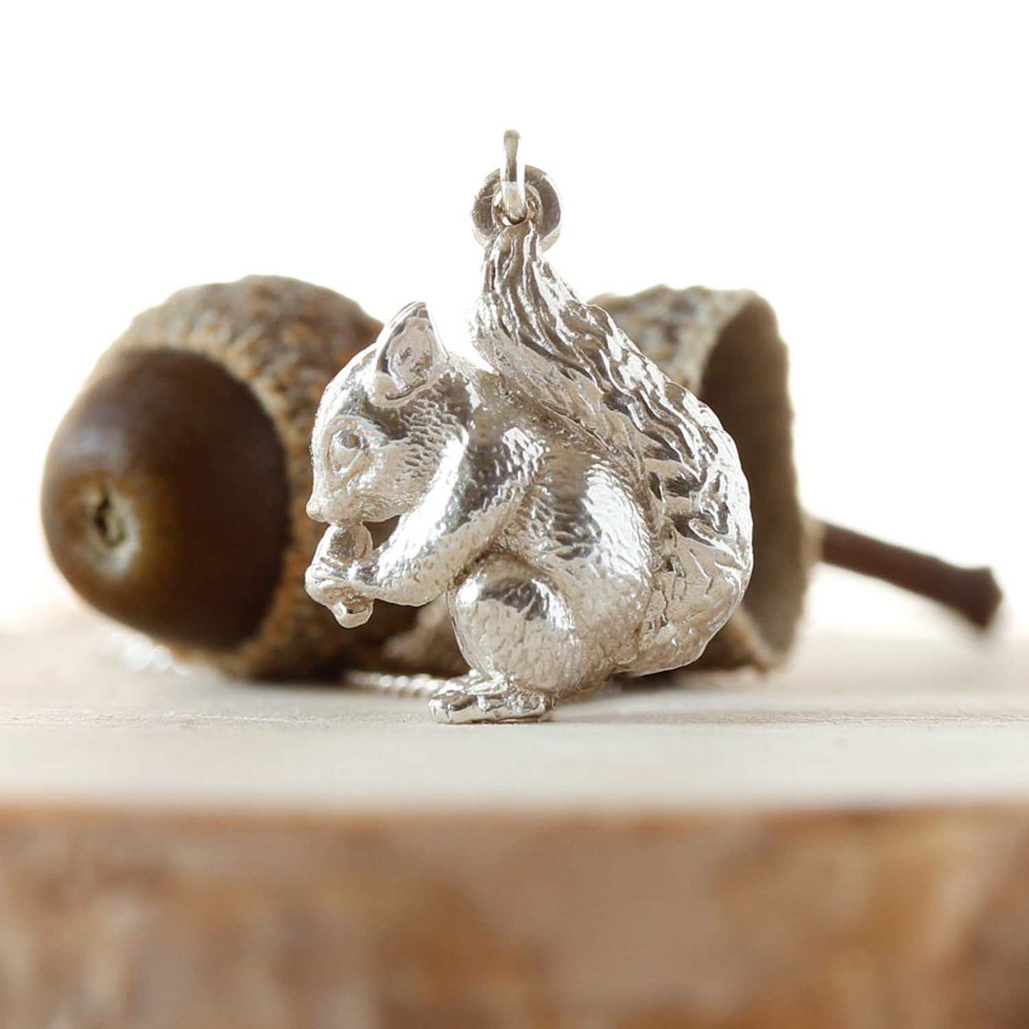 Baby Squirrel Necklace – Small - Silver