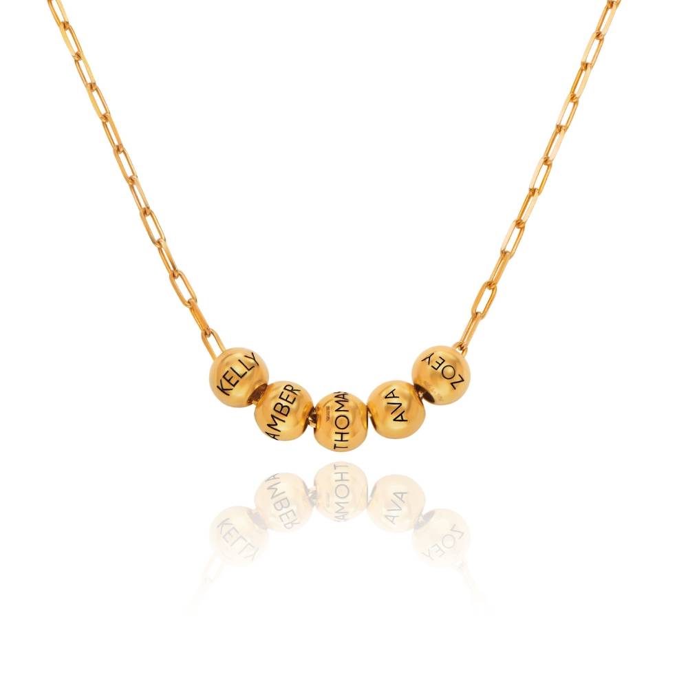 The Balance Bead Necklace in Gold Plating