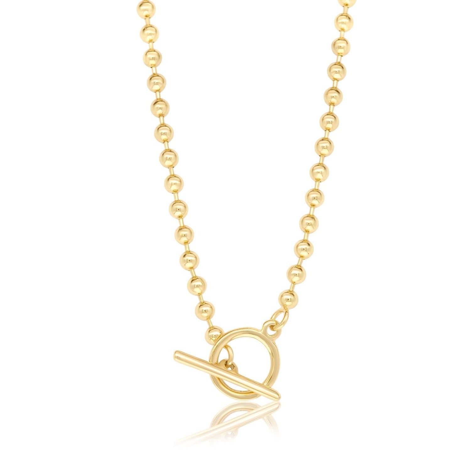 Ball Chain Toggle Necklace