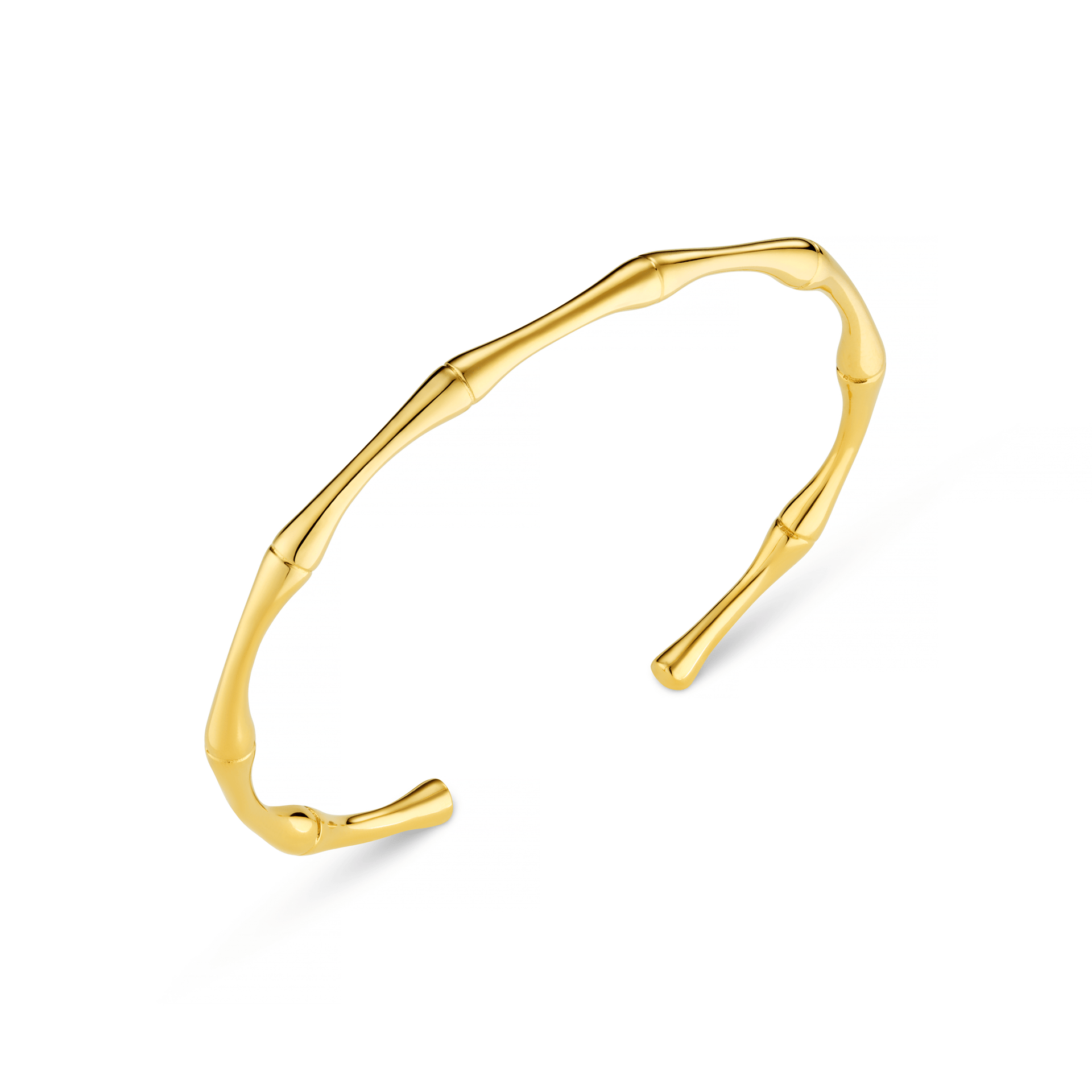 LUXE Polished Bamboo Open Bangle