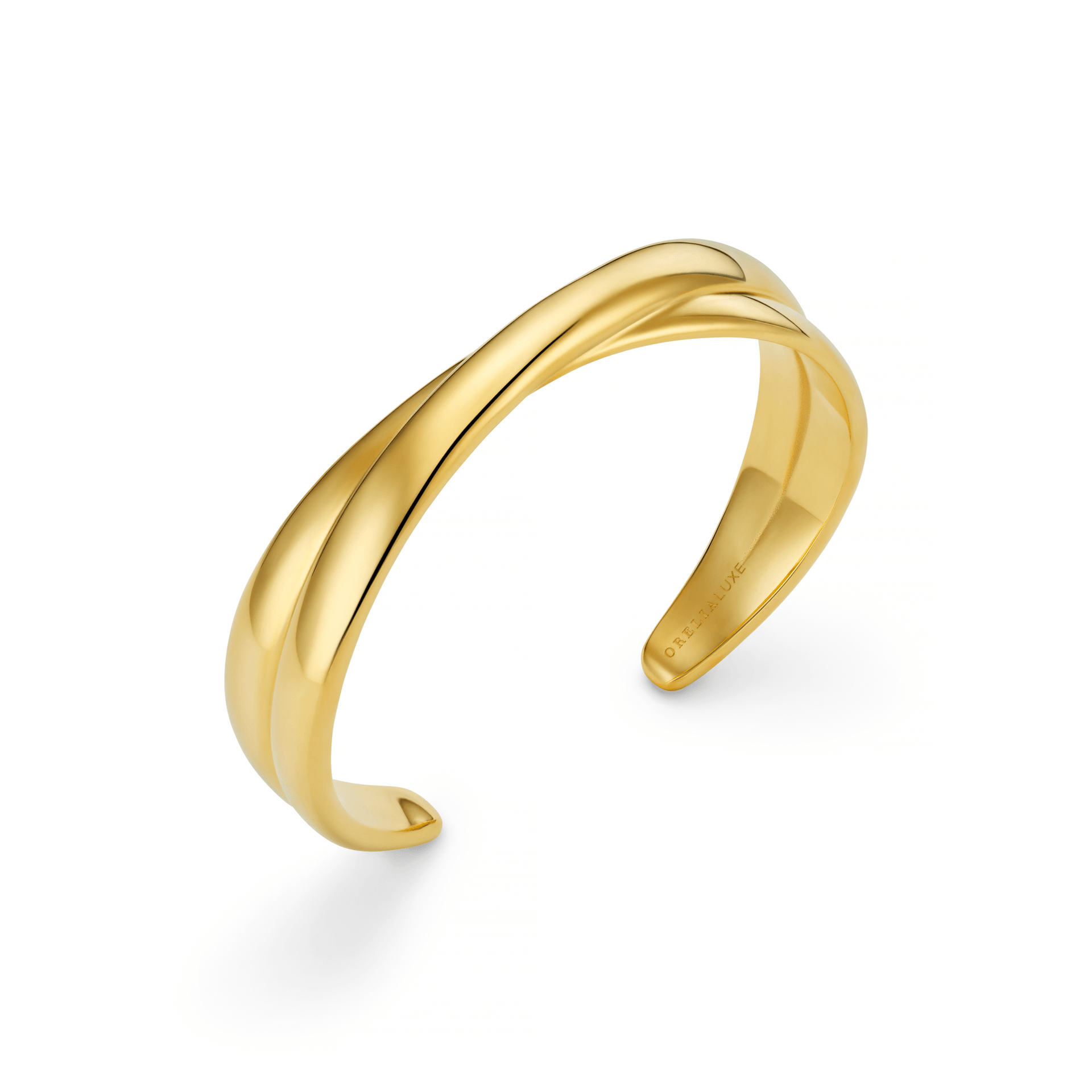 LUXE Polished Cross Bangle