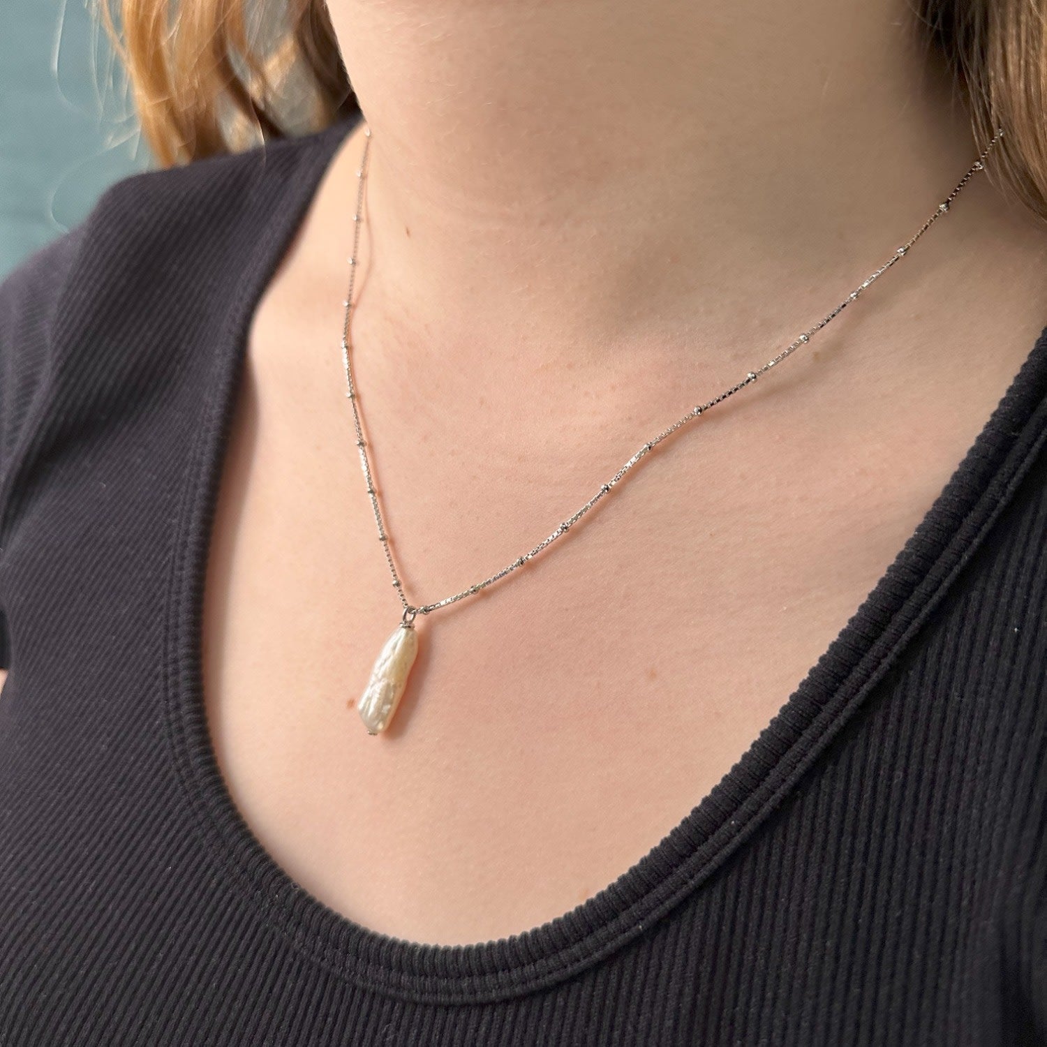 Baroque Freshwater Pearl Necklace - Gold