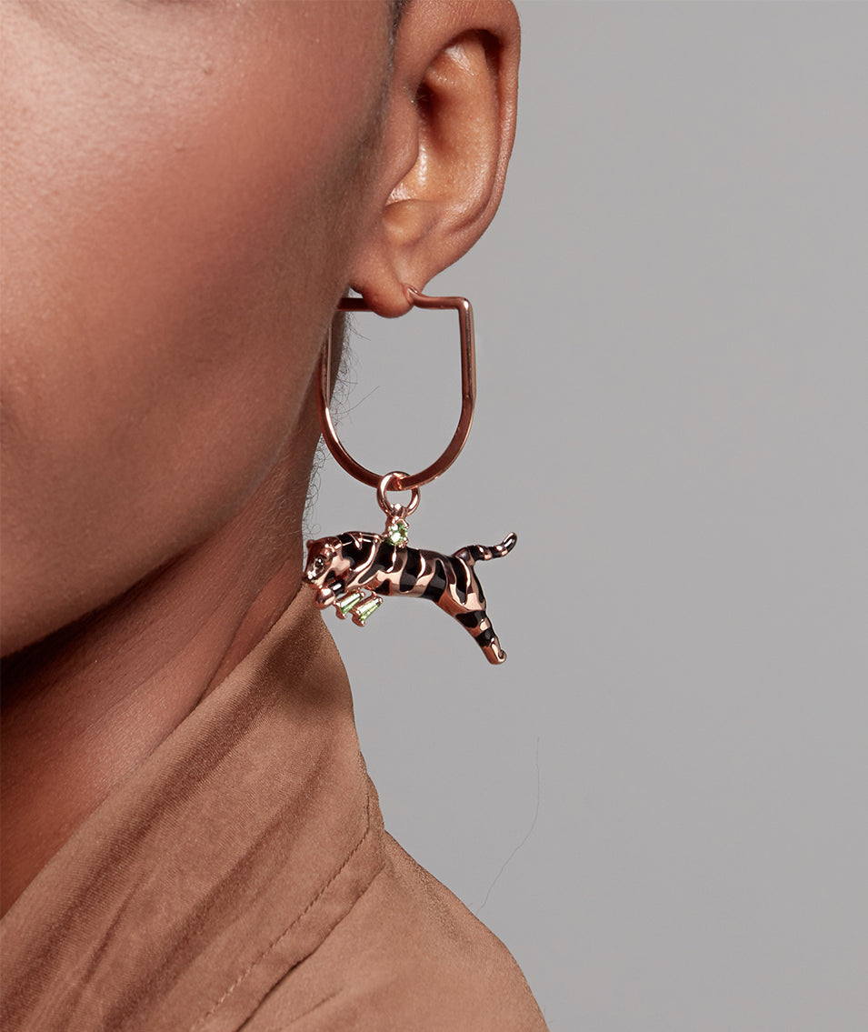 Basic Large U-Hoop - Gold