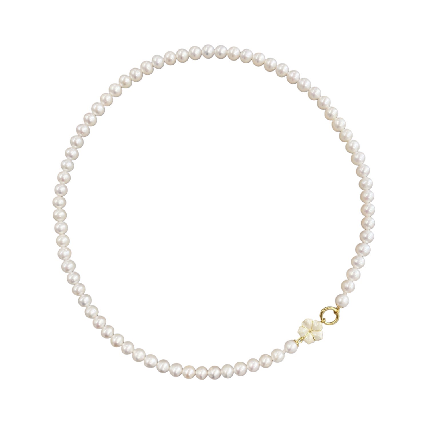 Bavella Pearl Necklace - White
