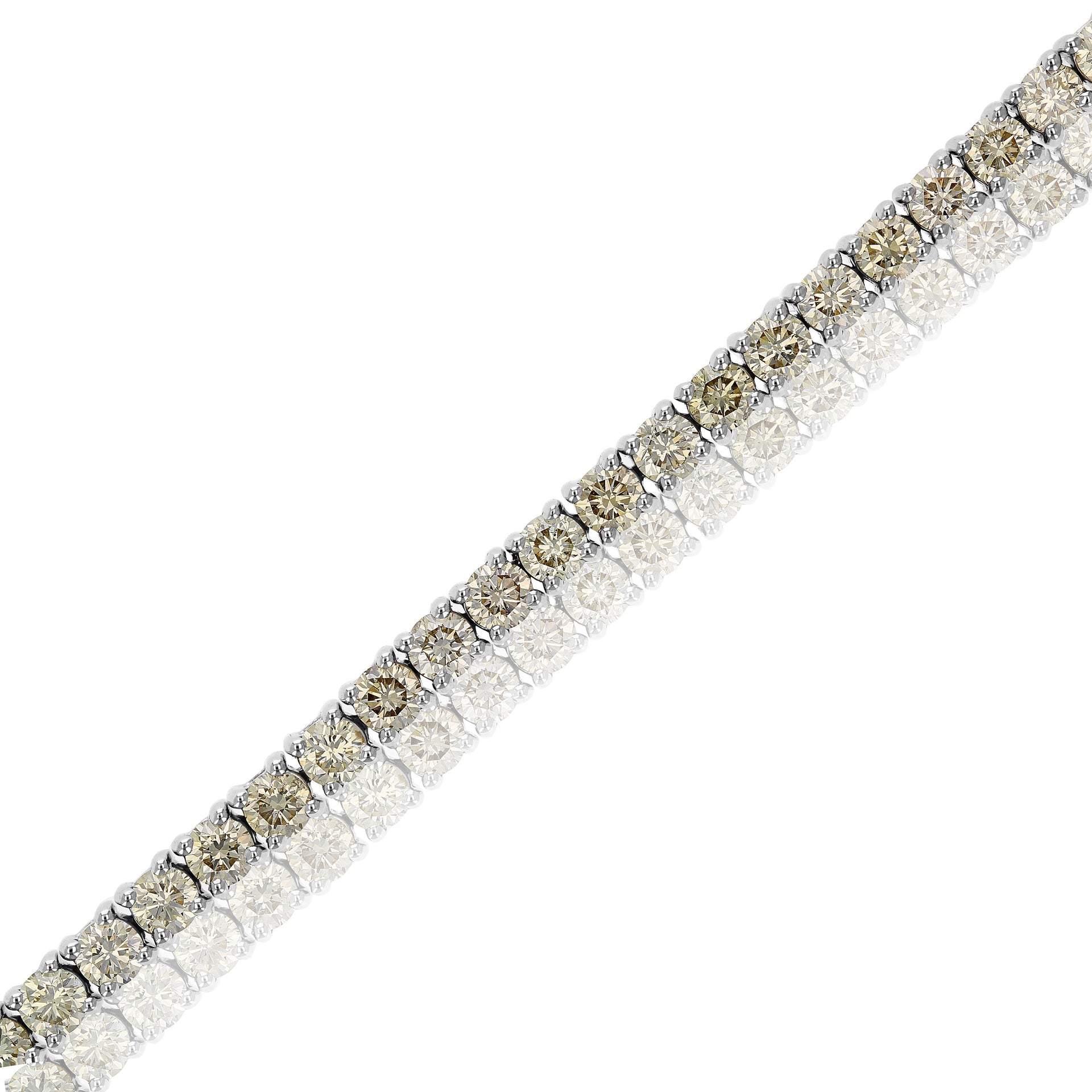 5 cttw Diamond Tennis Bracelet 14K White Gold Round Prong Set 7 Inch