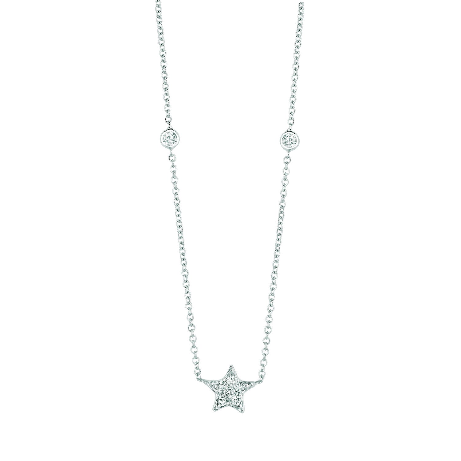 Diamond Butterfly Necklace (Medium) Yellow Gold