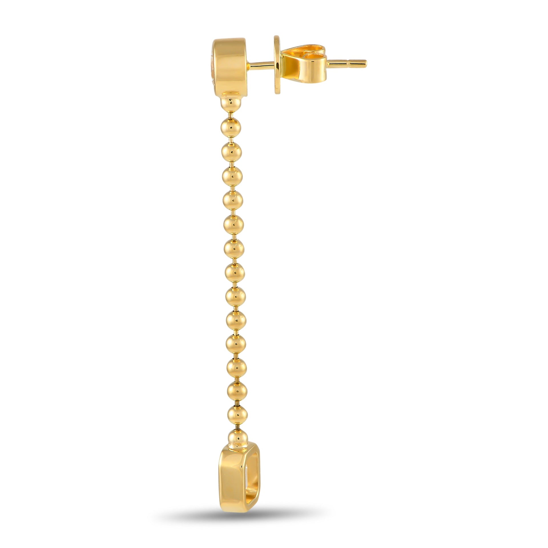 LB Exclusive 18K Yellow Gold 1.40ct Diamond Dangle Earrings AER-19572-Y