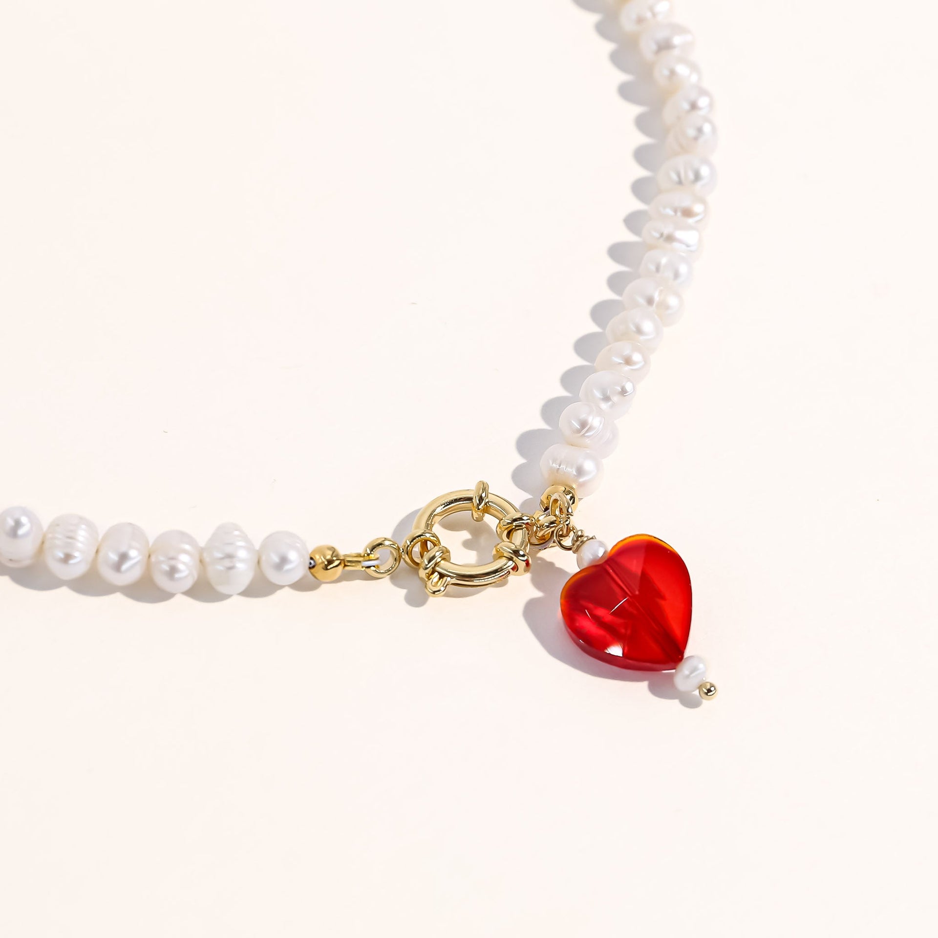 Kokoro Freshwater Pearl Heart Necklace