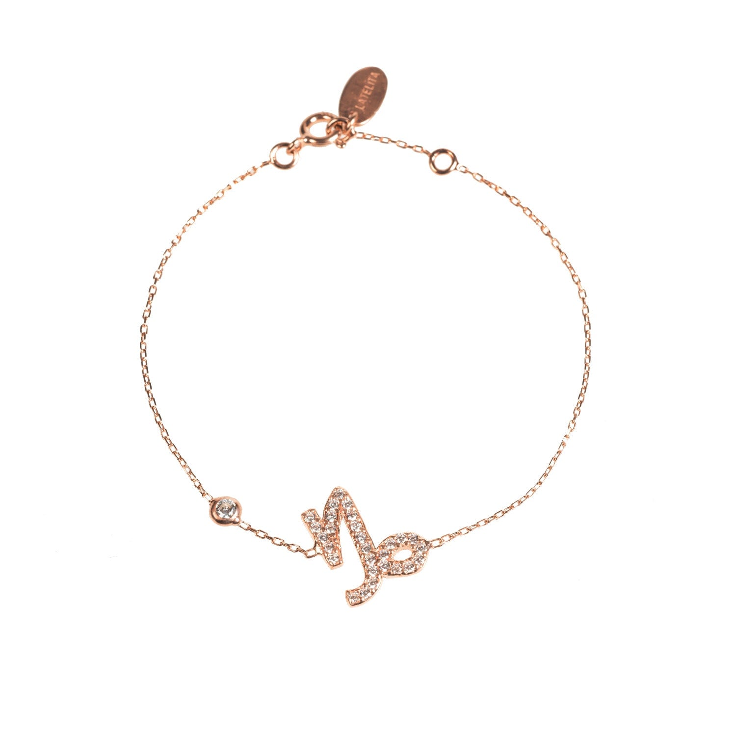 Zodiac Horoscope Star Sign Bracelet Capricorn Rosegold