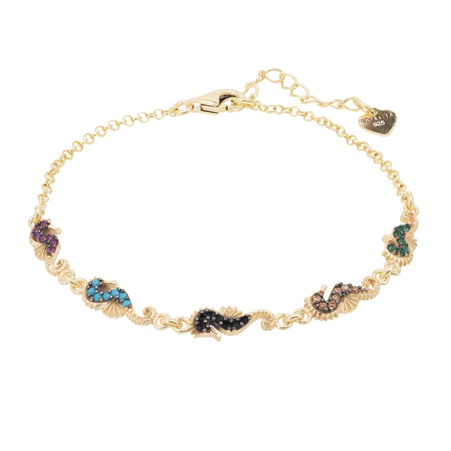 Seahorses Bracelet Gold