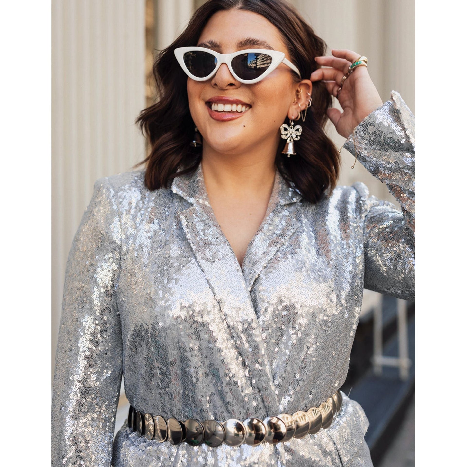 pre-nup Bell Earrings Crystal