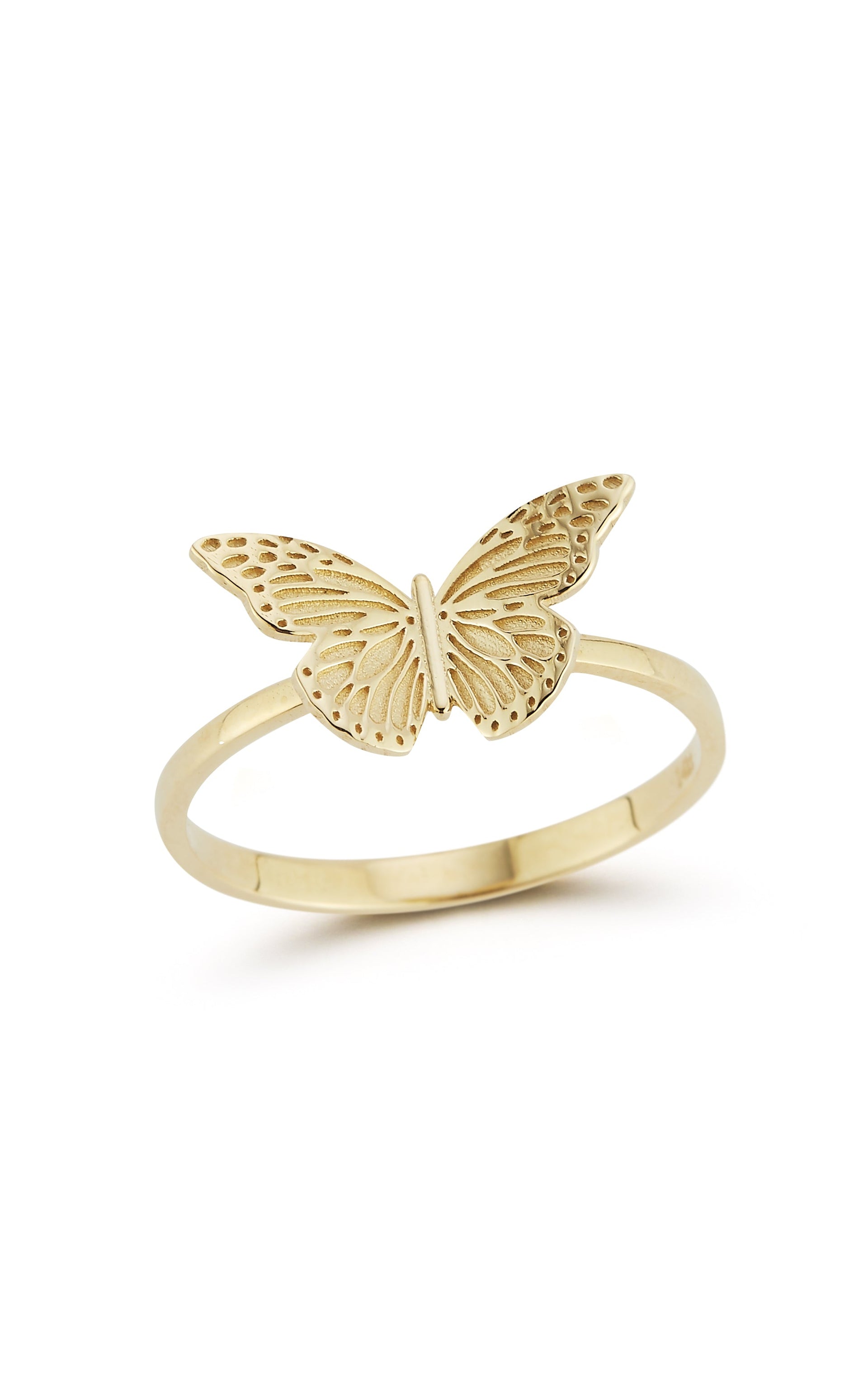 14K Gold Butterfly Ring