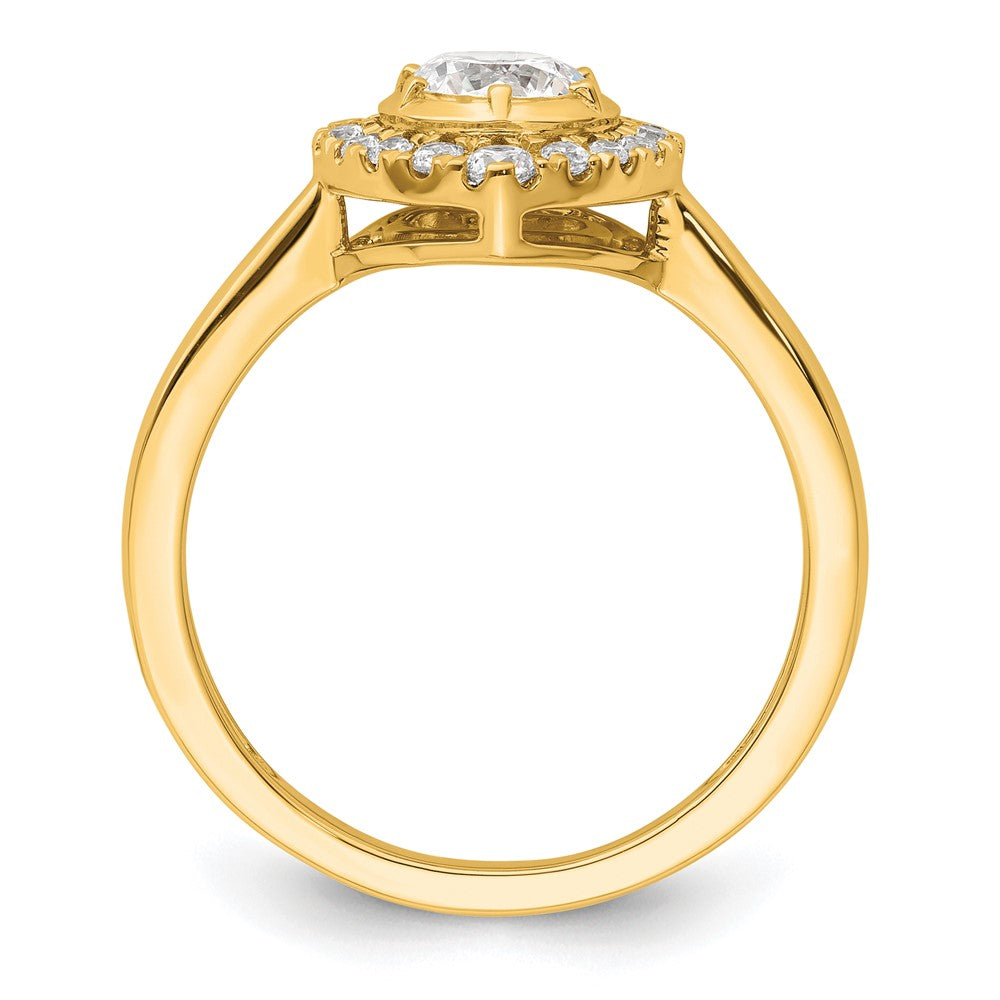 14k Gold Lab Grown Diamond Wedding Band Ring 0.7ct Clarity- VS Color- D-E