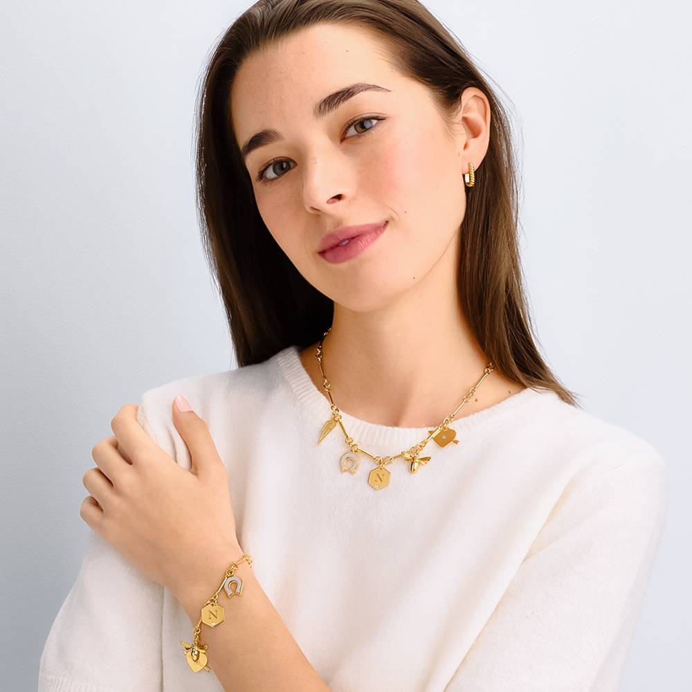 Be Lucky Charm Bracelet in Gold Finish - Nicky Hilton Collection