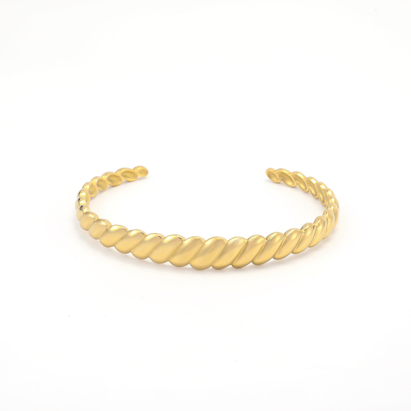 Bea - Croissant Bangle Bracelet Stainless Steel