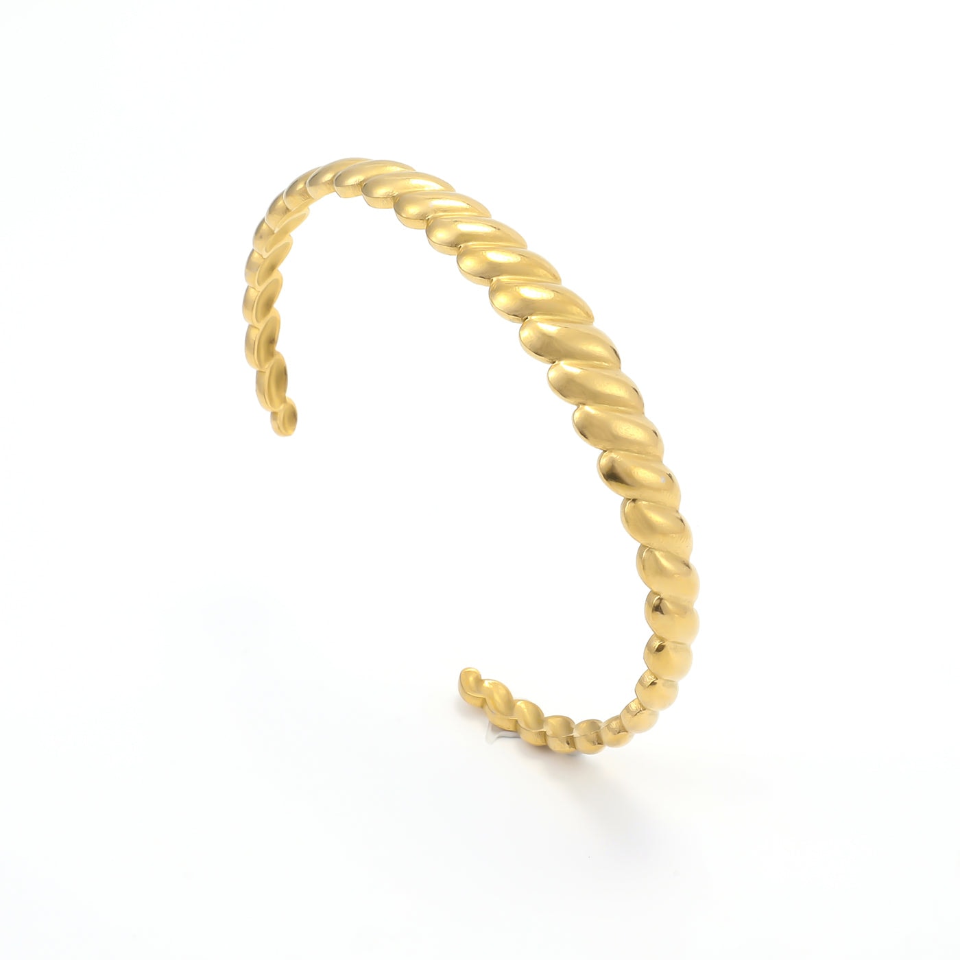 Bea - Croissant Bangle Bracelet Stainless Steel