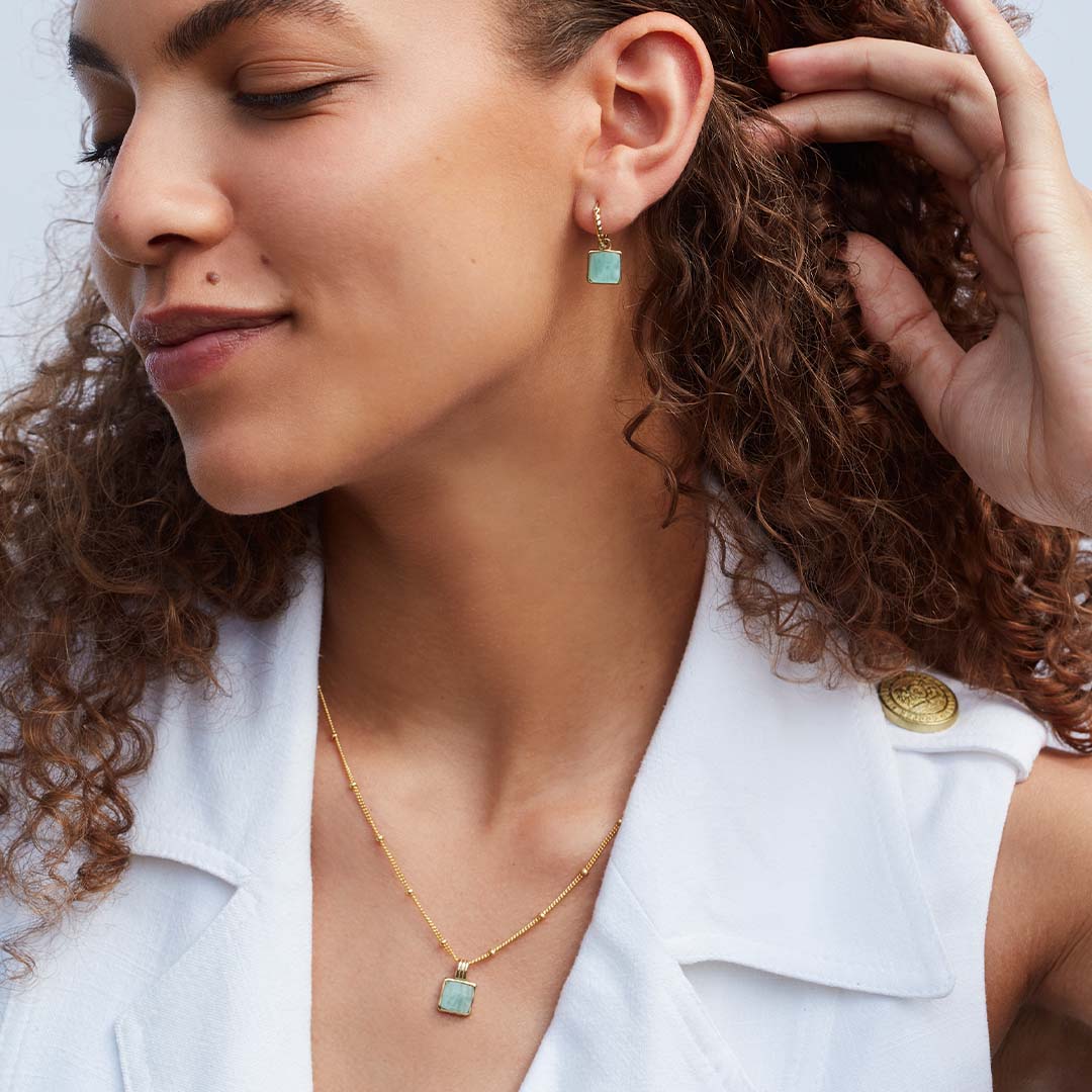 Wellbeing Necklace with Bead Chain