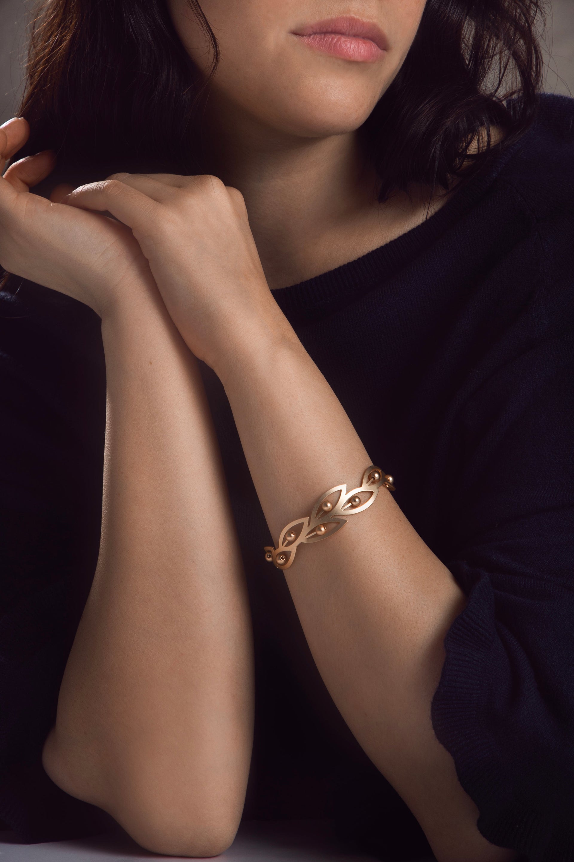 Beaded Botanical Hook Bracelet