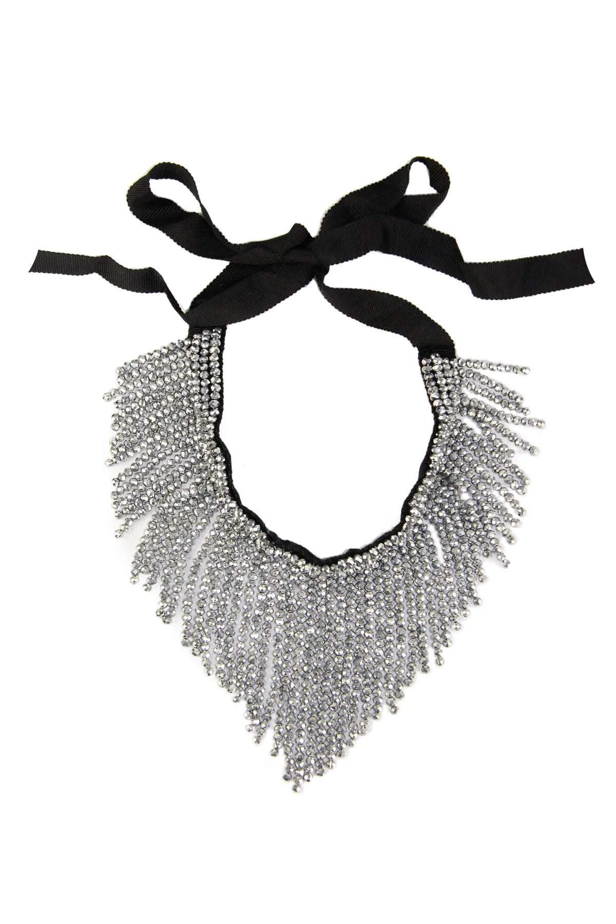 Beaded Choker Silver