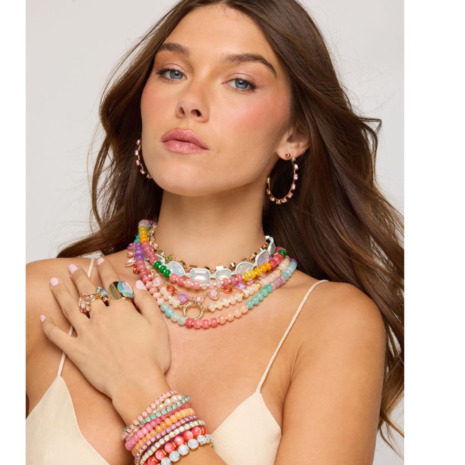 Beaded Love Necklace - Brights