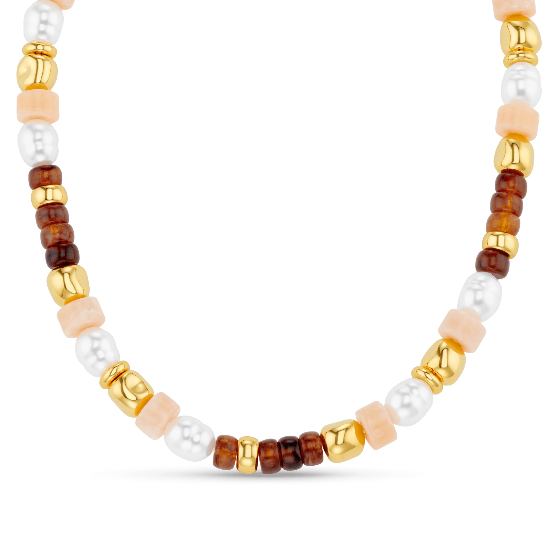 Mixed Bead & Pearl Necklace