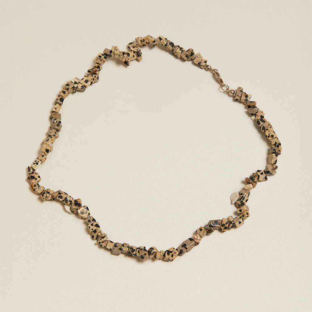 Vintage Dalmatian Jasper Beaded Necklace