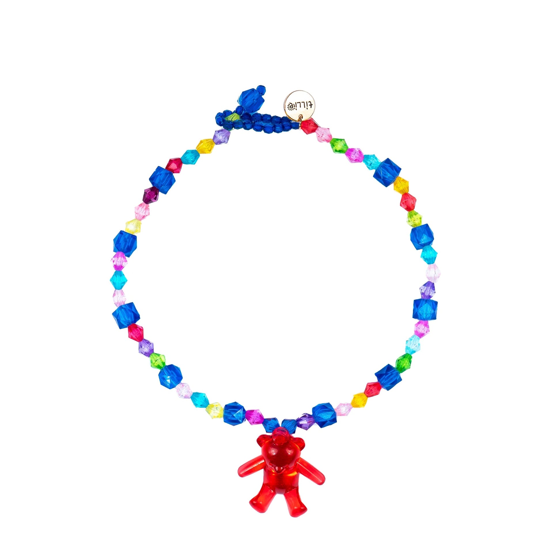 Bear Bling Bead Pendant Necklace