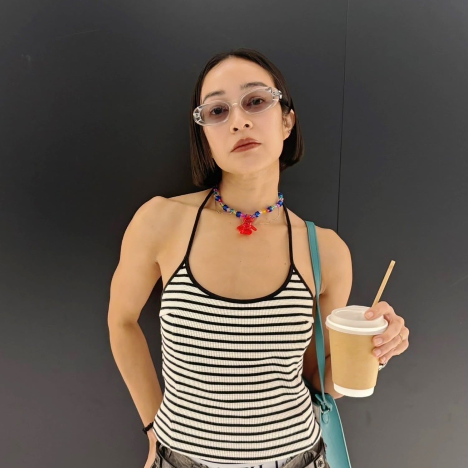 Bear Bling Bead Pendant Necklace