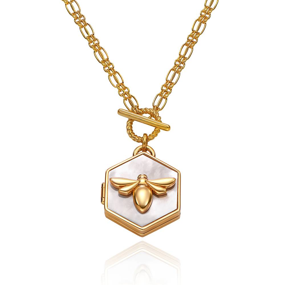 Bee Loved Locket with Mother of pearl - Nicky Hilton Collection