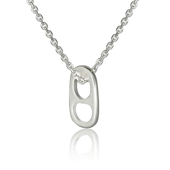Beer Can - Necklace In Sterling Silver